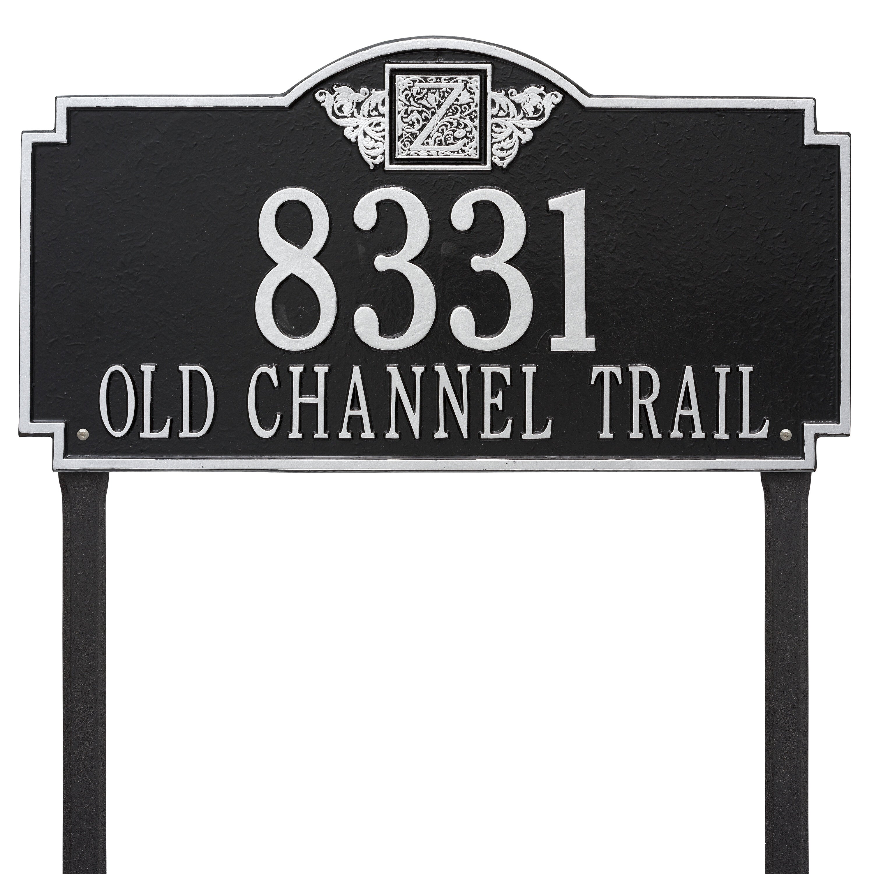 Monogram Estate Lawn Address Plaque
