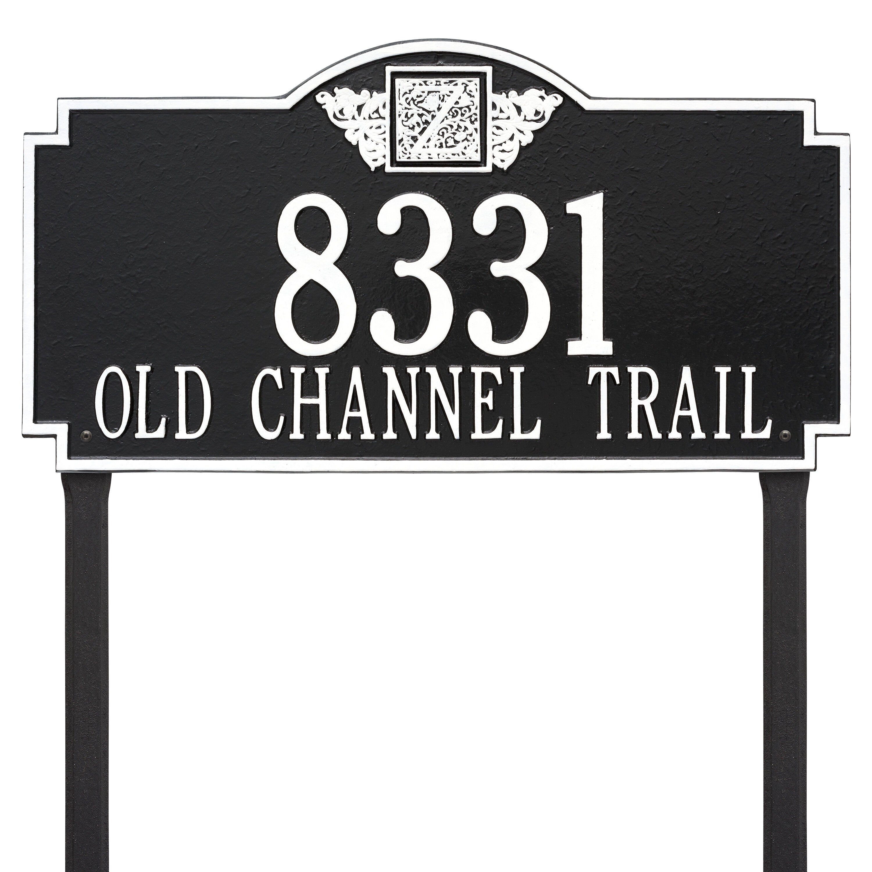 Monogram Estate Lawn Address Plaque