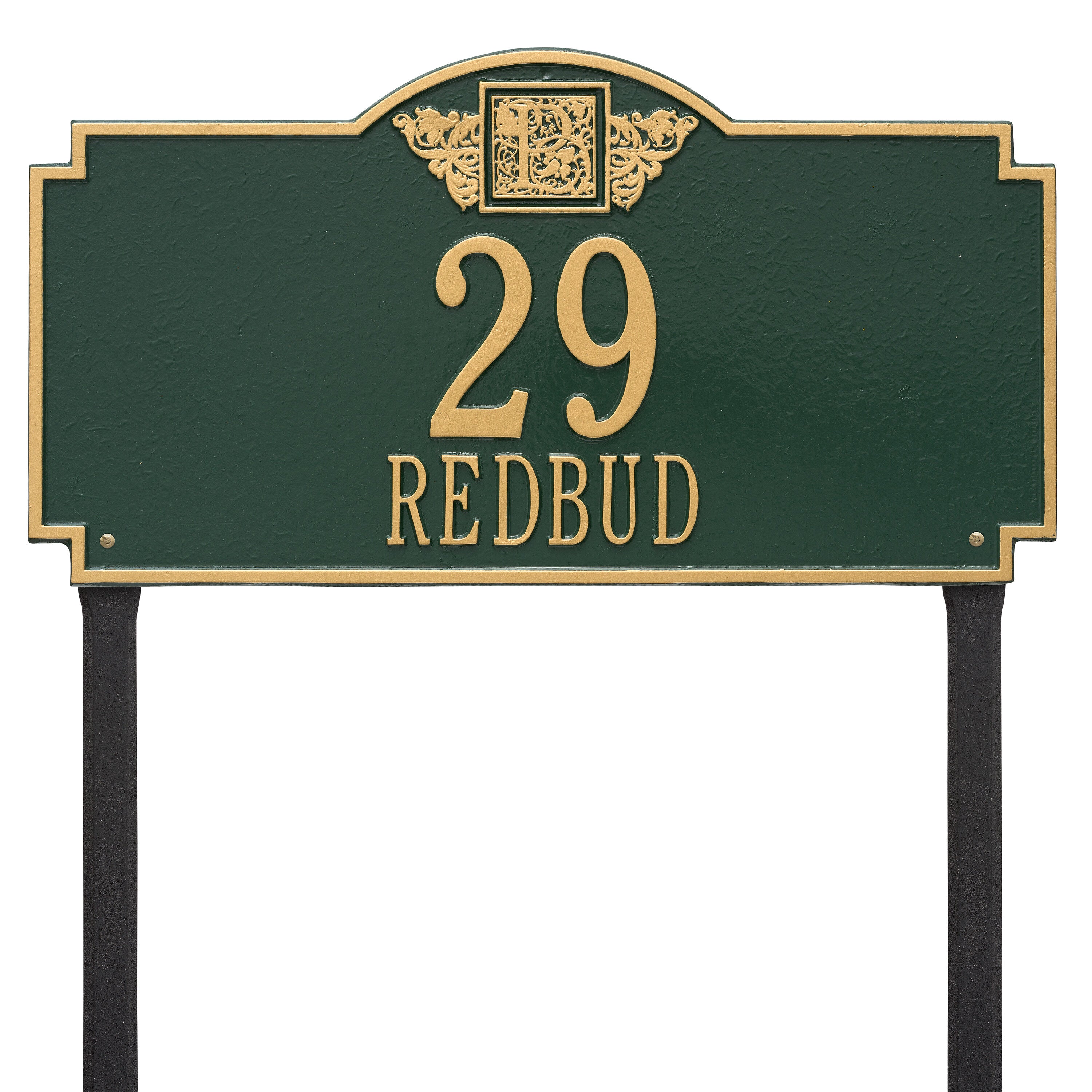 Monogram Estate Lawn Address Plaque
