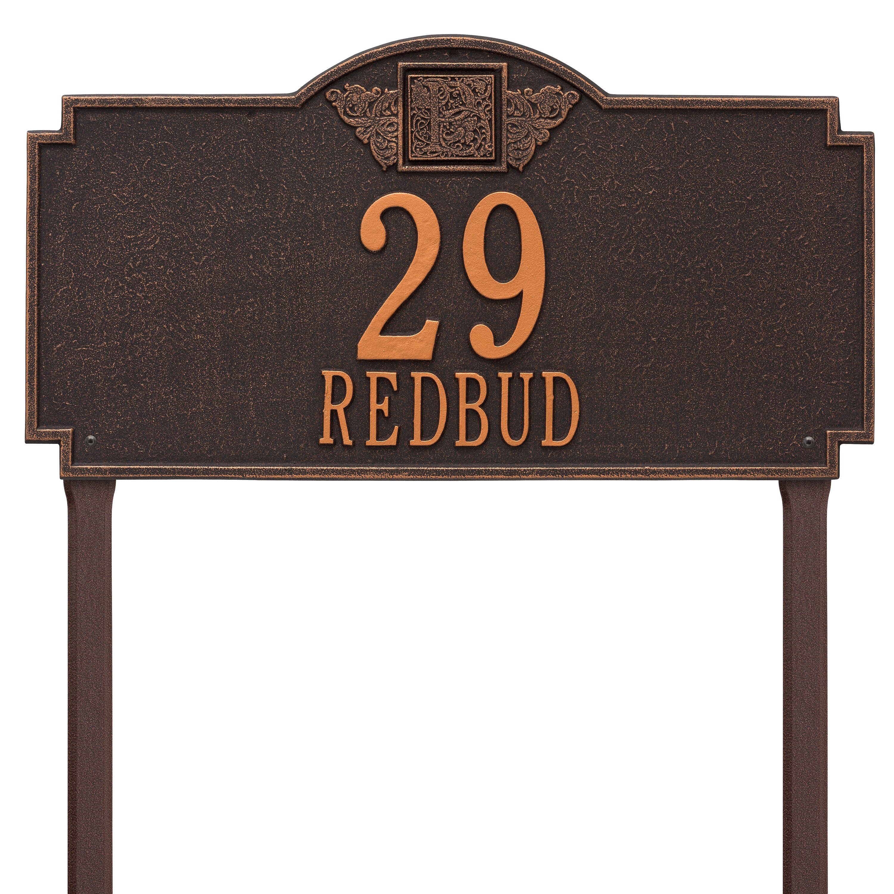 Monogram Estate Lawn Address Plaque