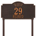 Monogram Estate Lawn Address Plaque