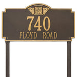Monogram Estate Lawn Address Plaque