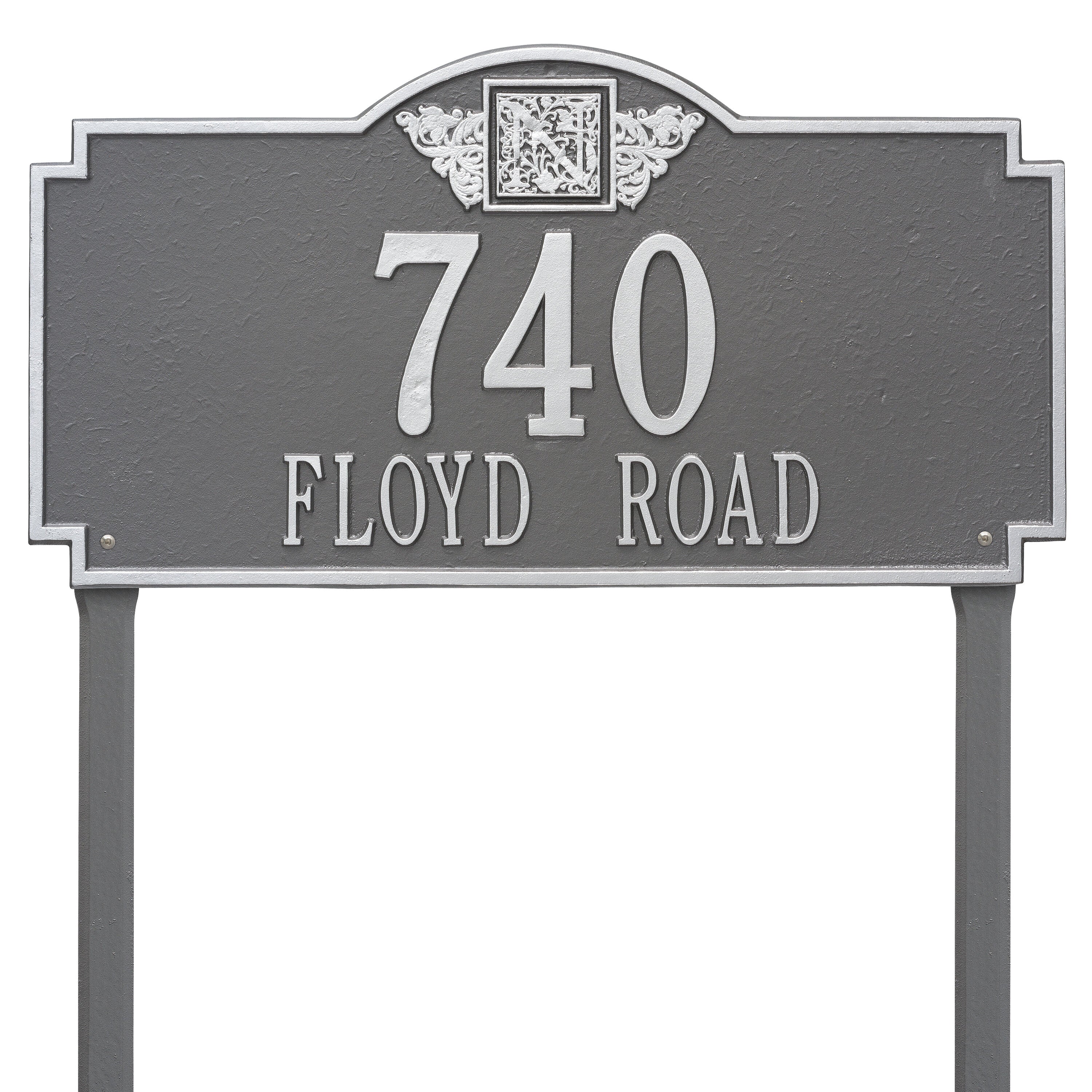 Monogram Estate Lawn Address Plaque