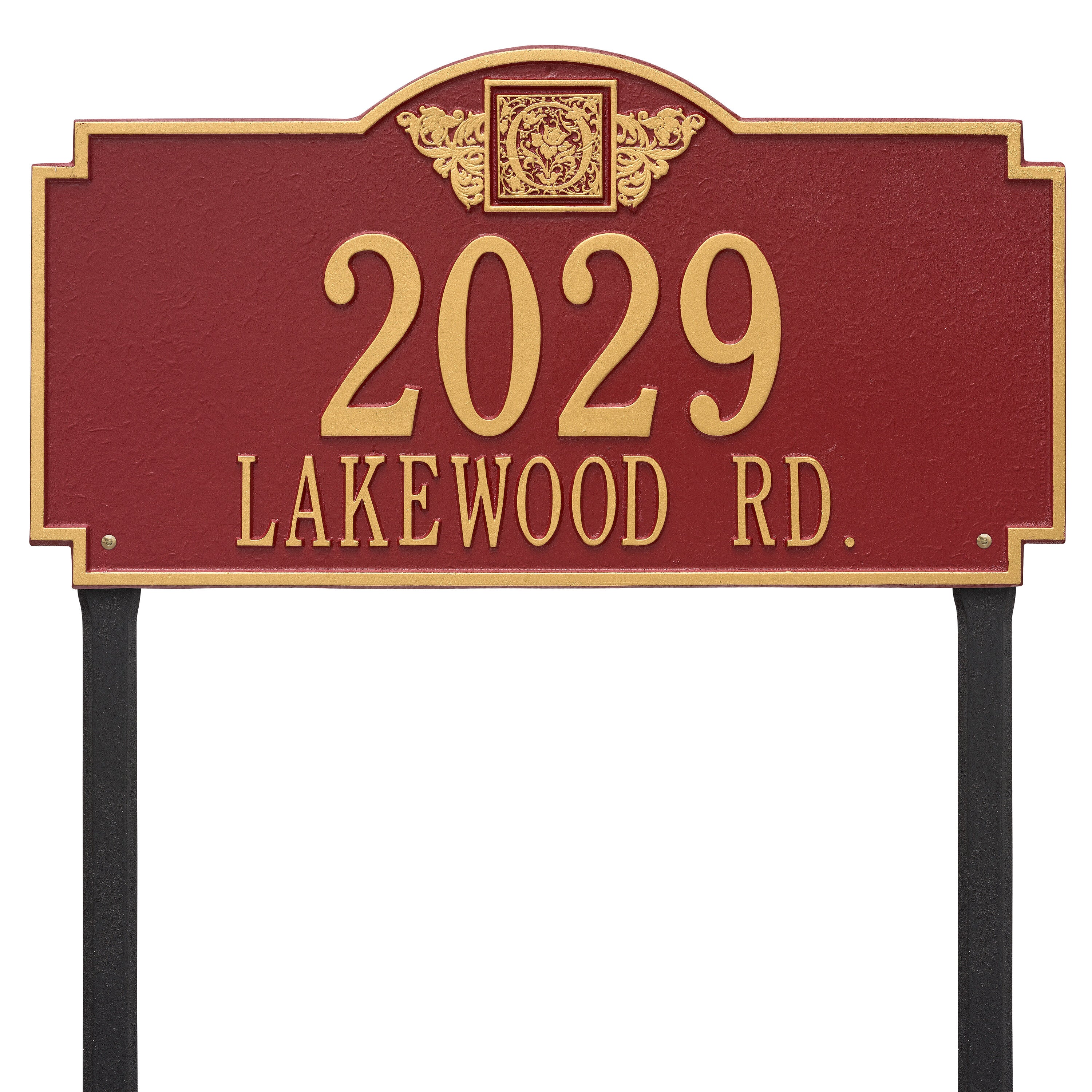 Monogram Estate Lawn Address Plaque
