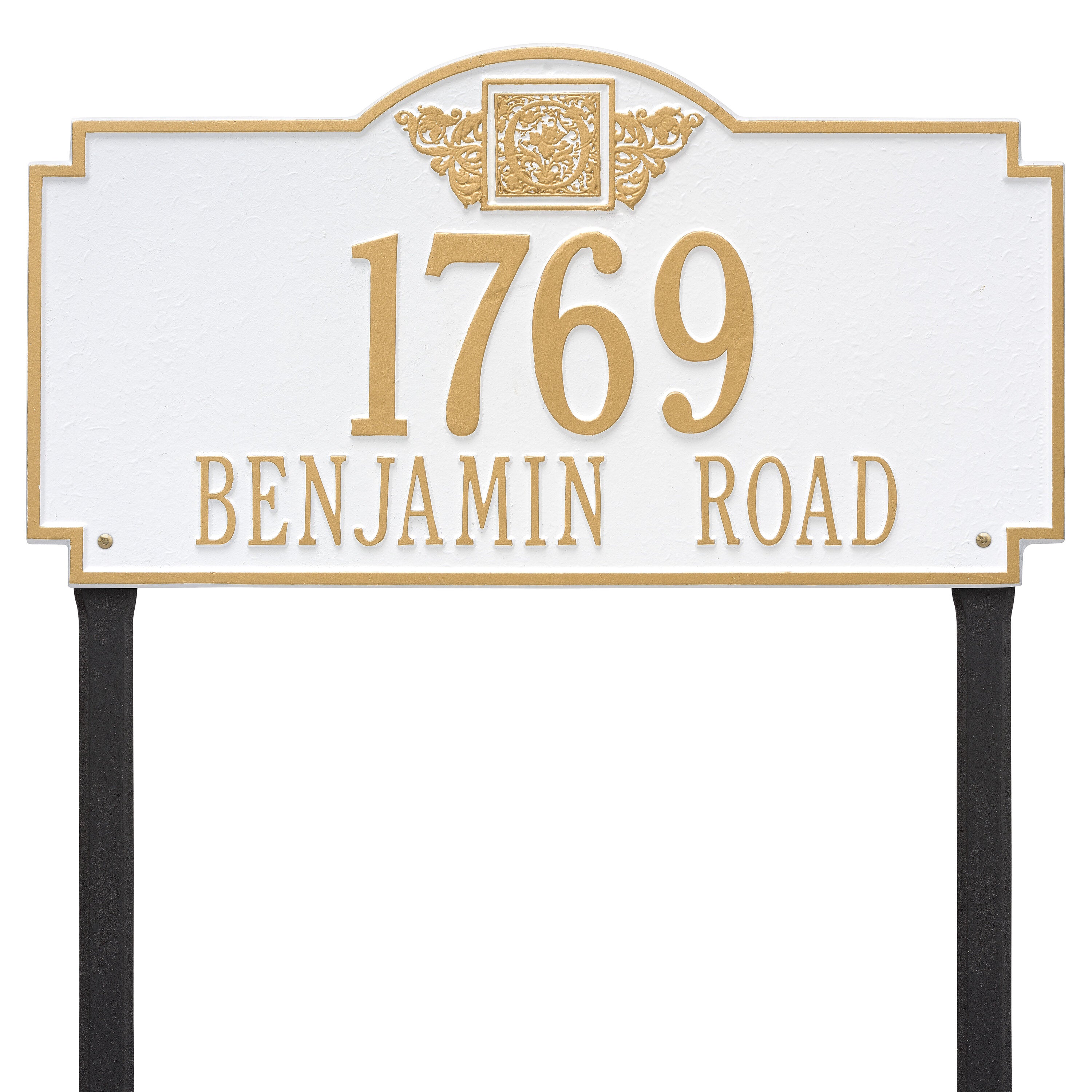 Monogram Estate Lawn Address Plaque