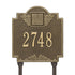 Monogram Standard Lawn Address Plaque