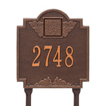 Monogram Standard Lawn Address Plaque