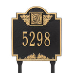 Monogram Standard Lawn Address Plaque
