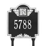 Monogram Standard Lawn Address Plaque