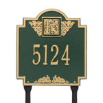 Monogram Standard Lawn Address Plaque