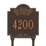 Monogram Standard Lawn Address Plaque