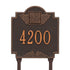 Monogram Standard Lawn Address Plaque