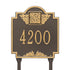 Monogram Standard Lawn Address Plaque