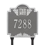 Monogram Standard Lawn Address Plaque