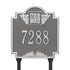 Monogram Standard Lawn Address Plaque
