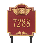 Monogram Standard Lawn Address Plaque