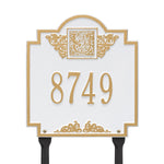 Monogram Standard Lawn Address Plaque