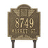 Monogram Standard Lawn Address Plaque