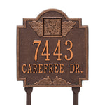 Monogram Standard Lawn Address Plaque