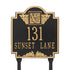 Monogram Standard Lawn Address Plaque