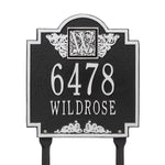 Monogram Standard Lawn Address Plaque