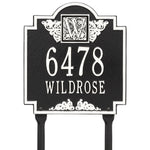 Monogram Standard Lawn Address Plaque