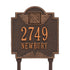 Monogram Standard Lawn Address Plaque