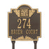 Monogram Standard Lawn Address Plaque