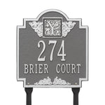 Monogram Standard Lawn Address Plaque