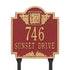 Monogram Standard Lawn Address Plaque