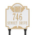 Monogram Standard Lawn Address Plaque