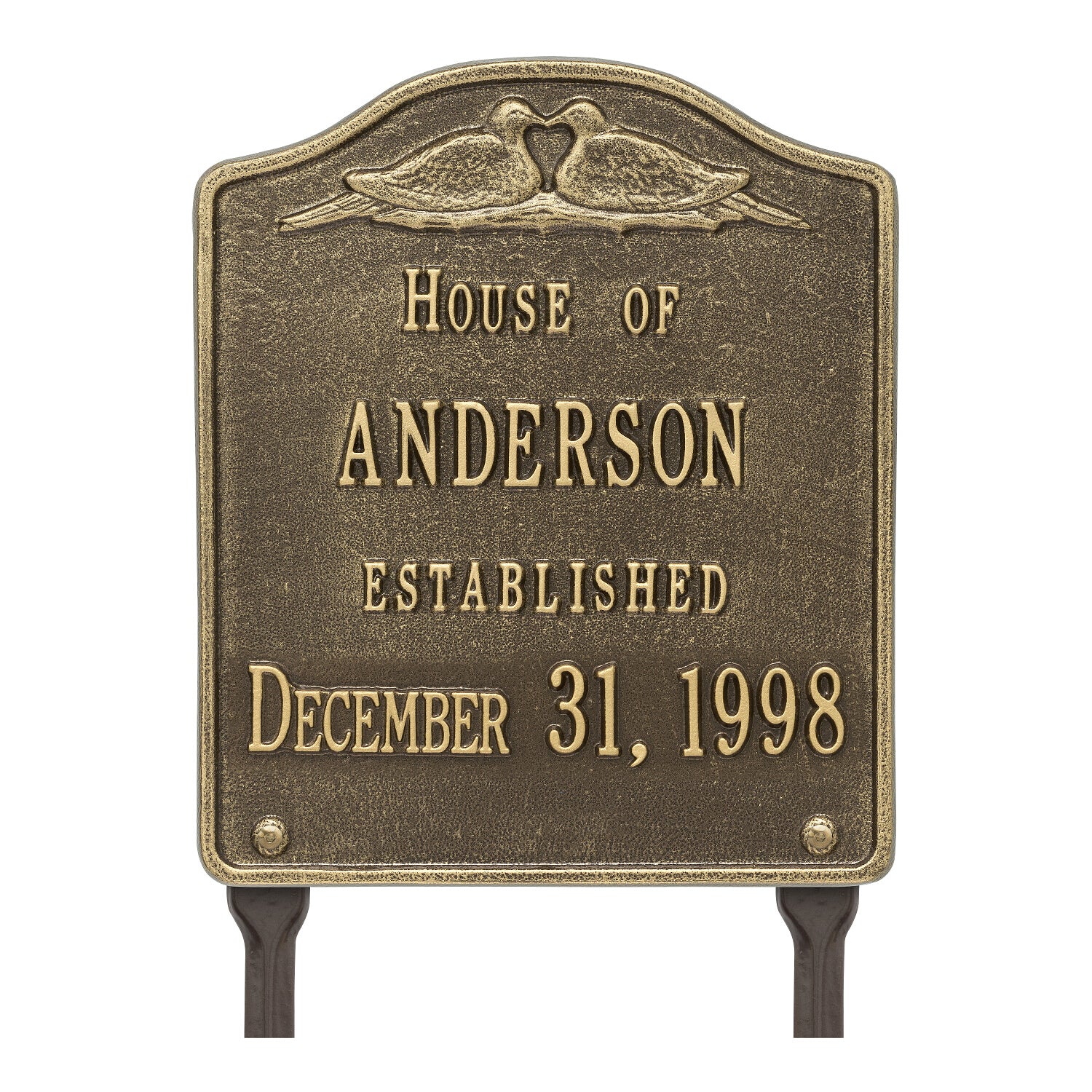 Dove Lawn Wedding or Anniversary Plaque