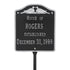 Wedding Lawn Plaque