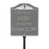 Wedding Lawn Plaque
