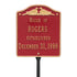 Wedding Lawn Plaque