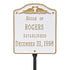 Wedding Lawn Plaque