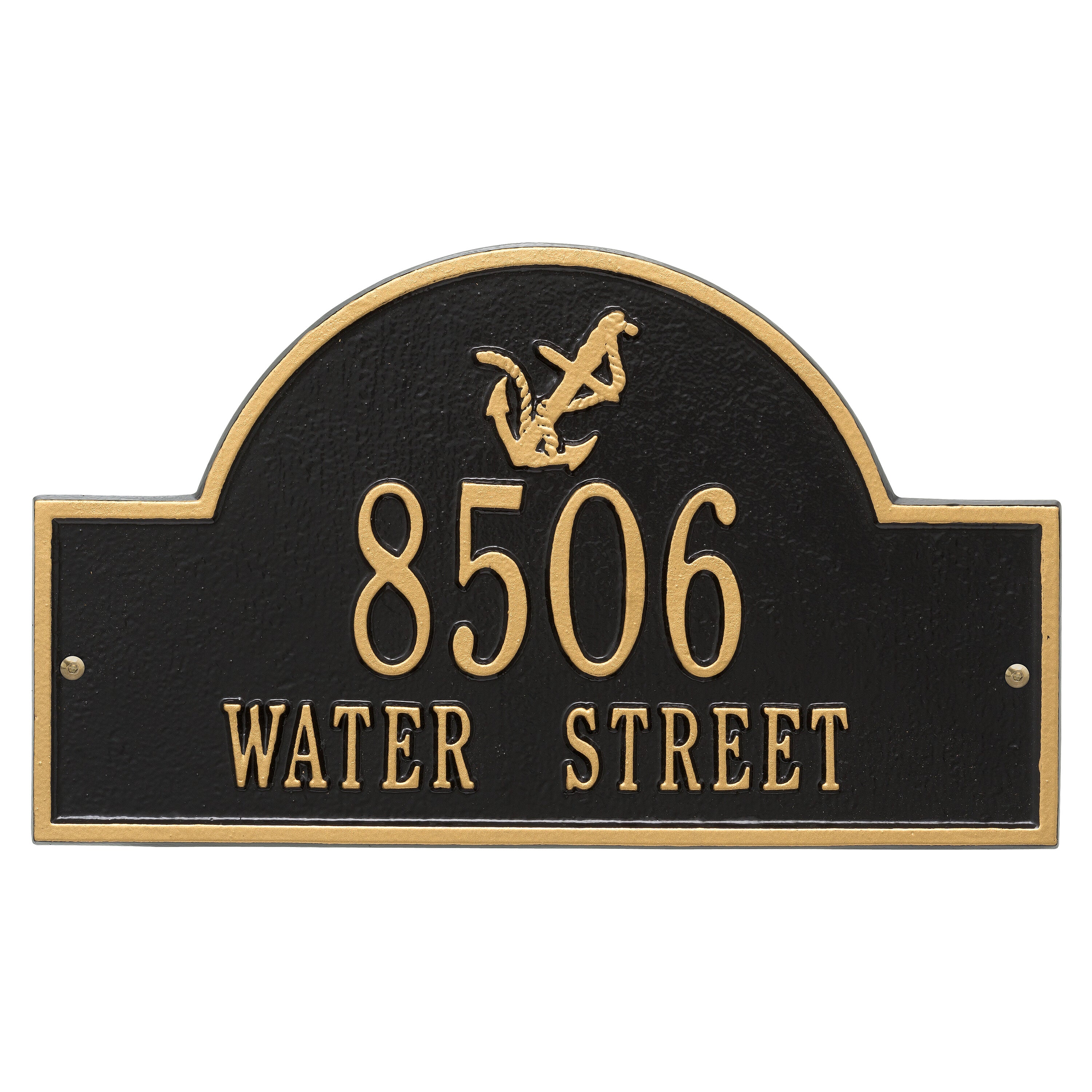 Anchor Arch Wall Address Plaque