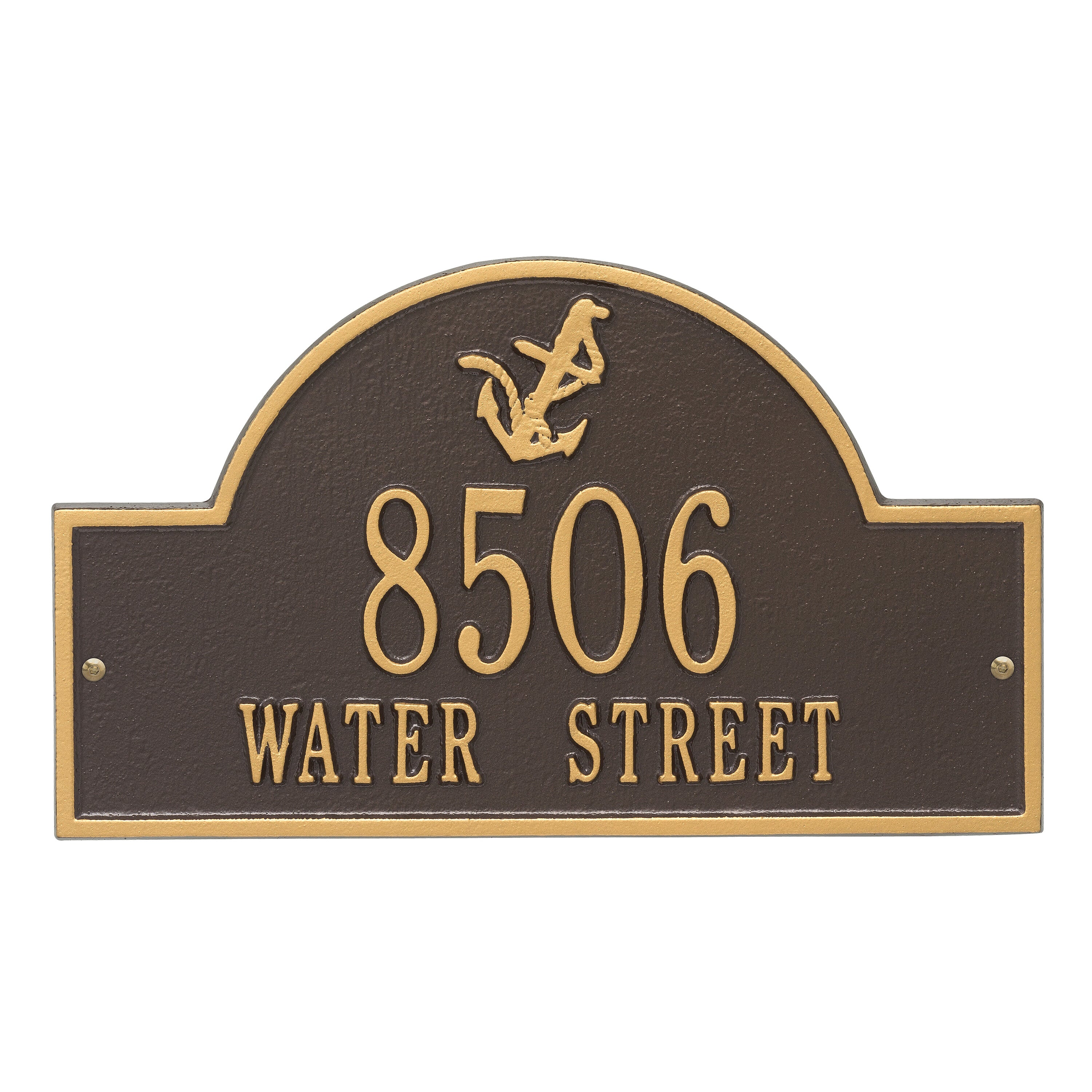 Anchor Arch Wall Address Plaque