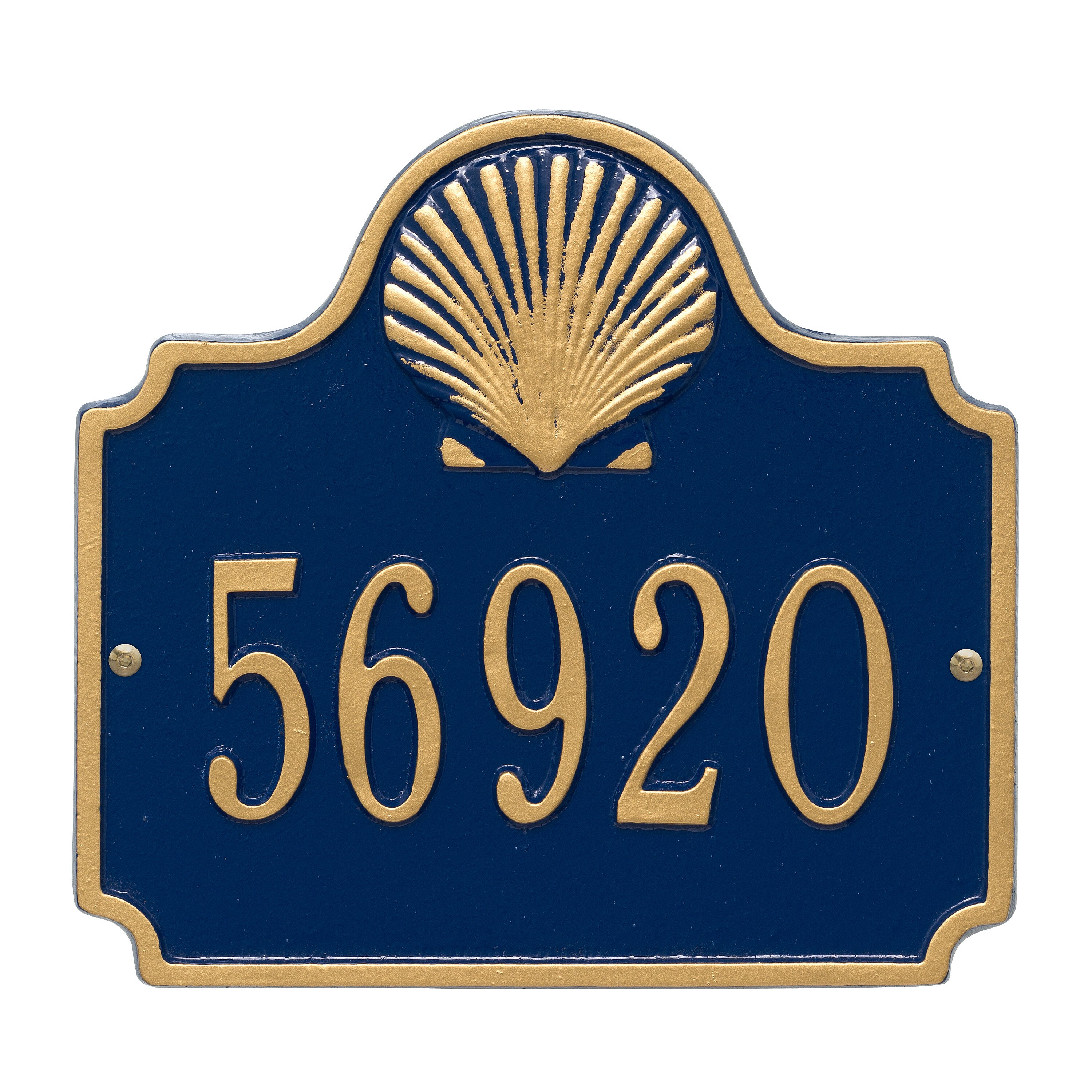 Conch Wall Address Plaque