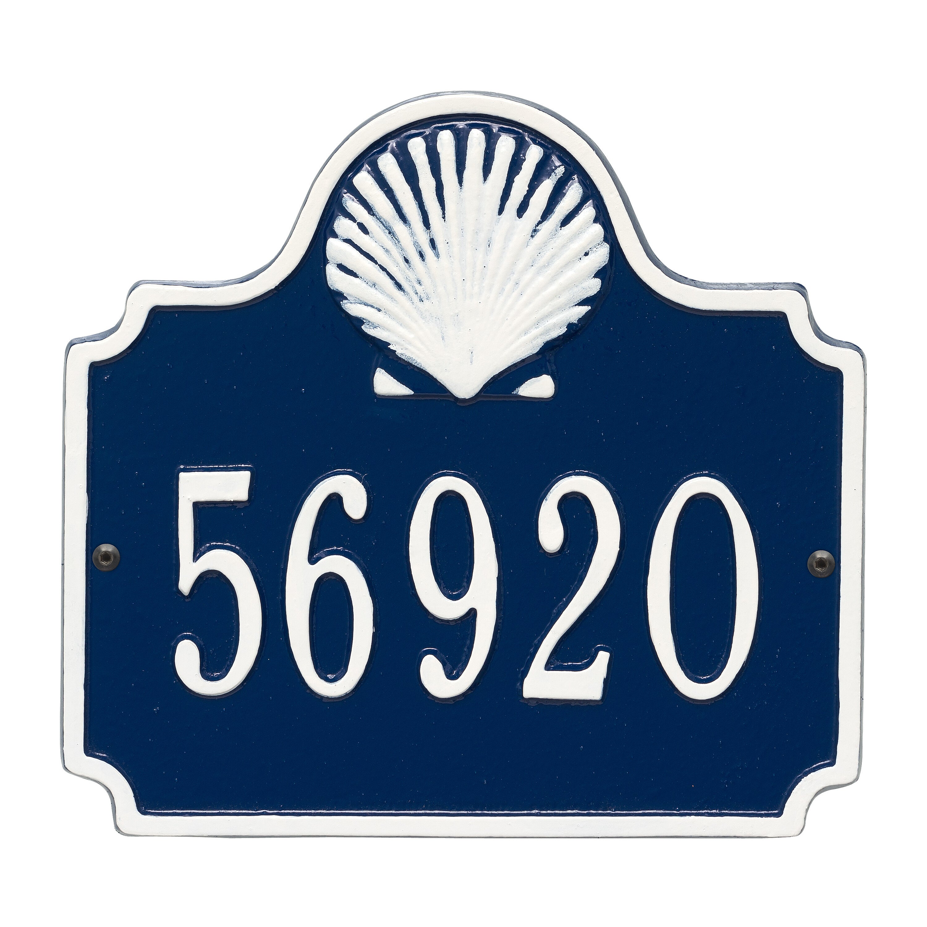 Conch Wall Address Plaque