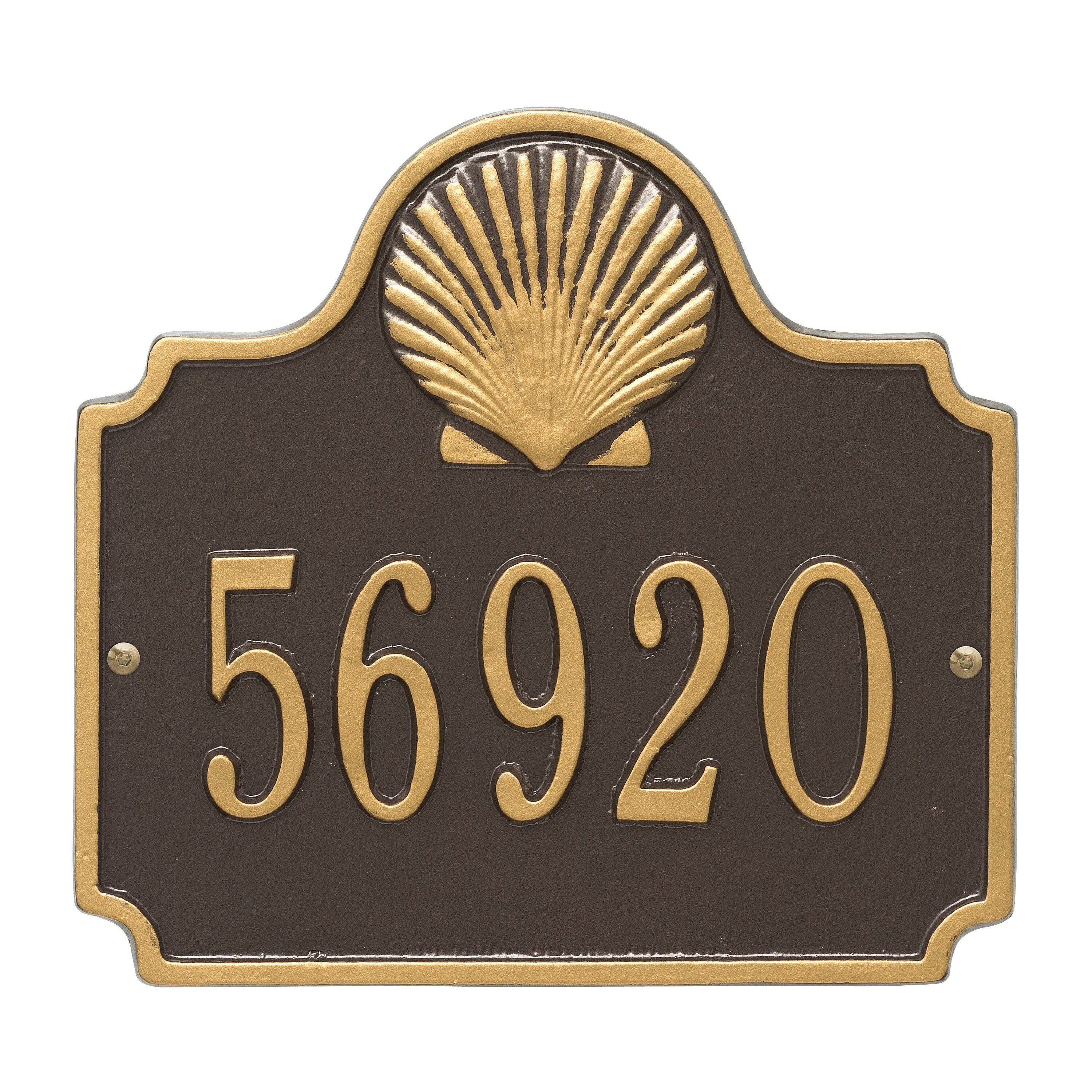 Conch Wall Address Plaque