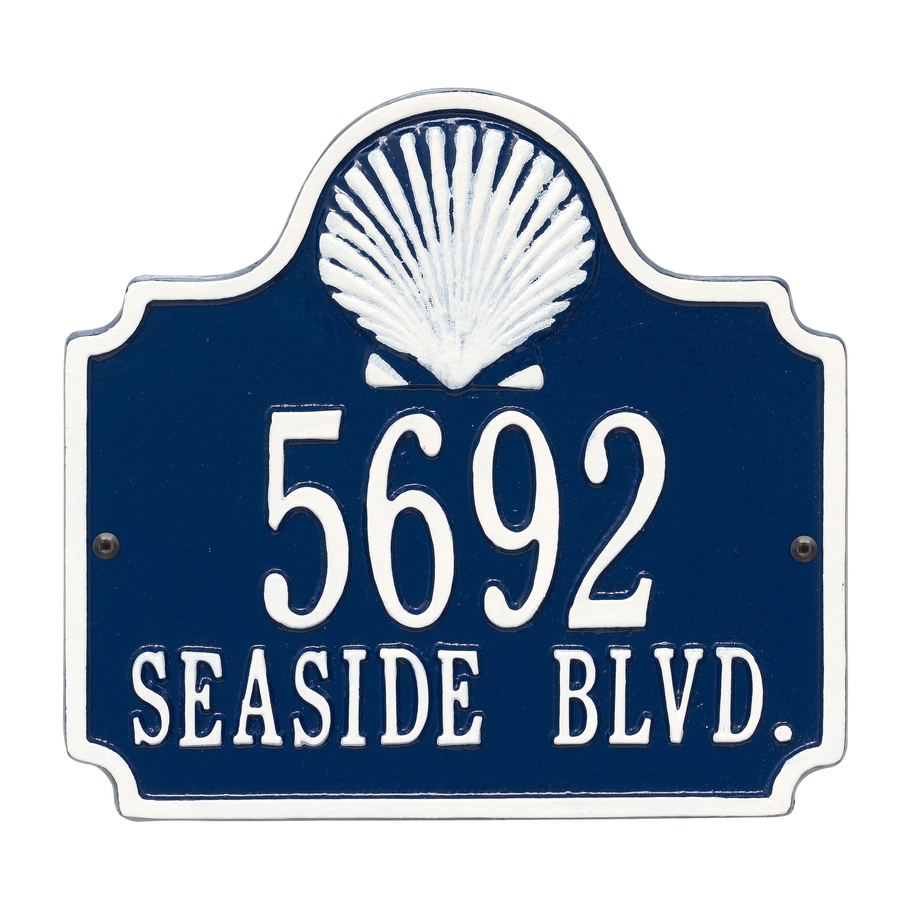 Conch Wall Address Plaque