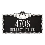Claddagh Wall Address Plaque