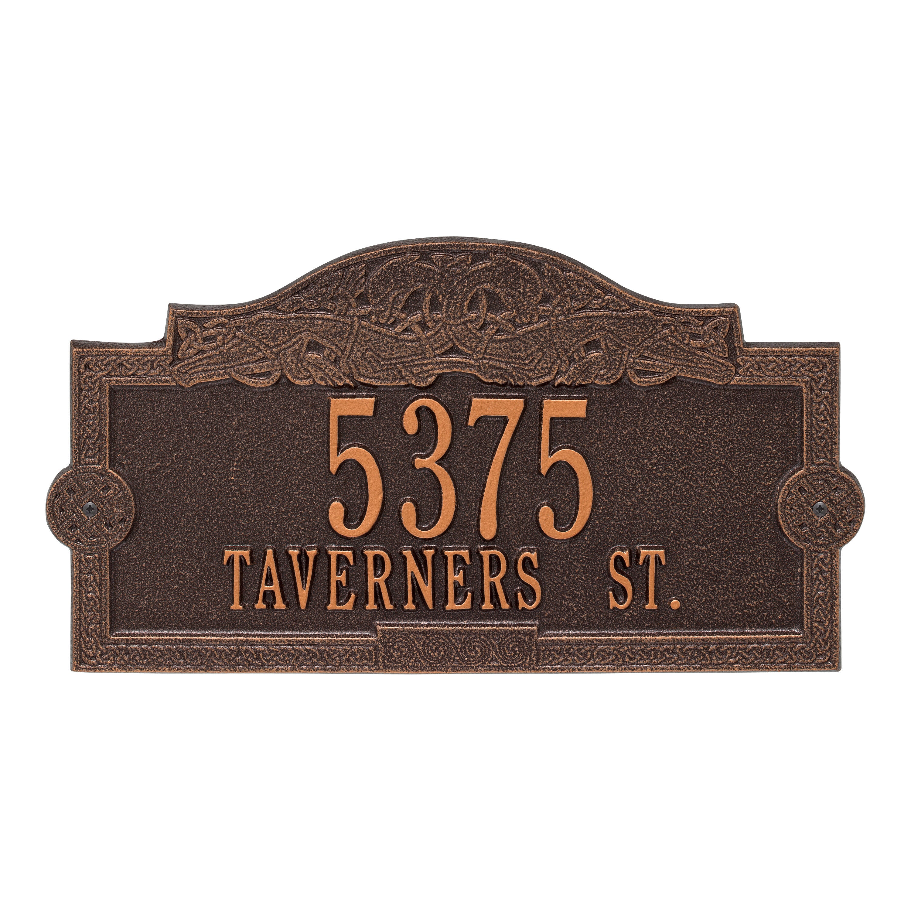 Celtic Dragon Address Plaque