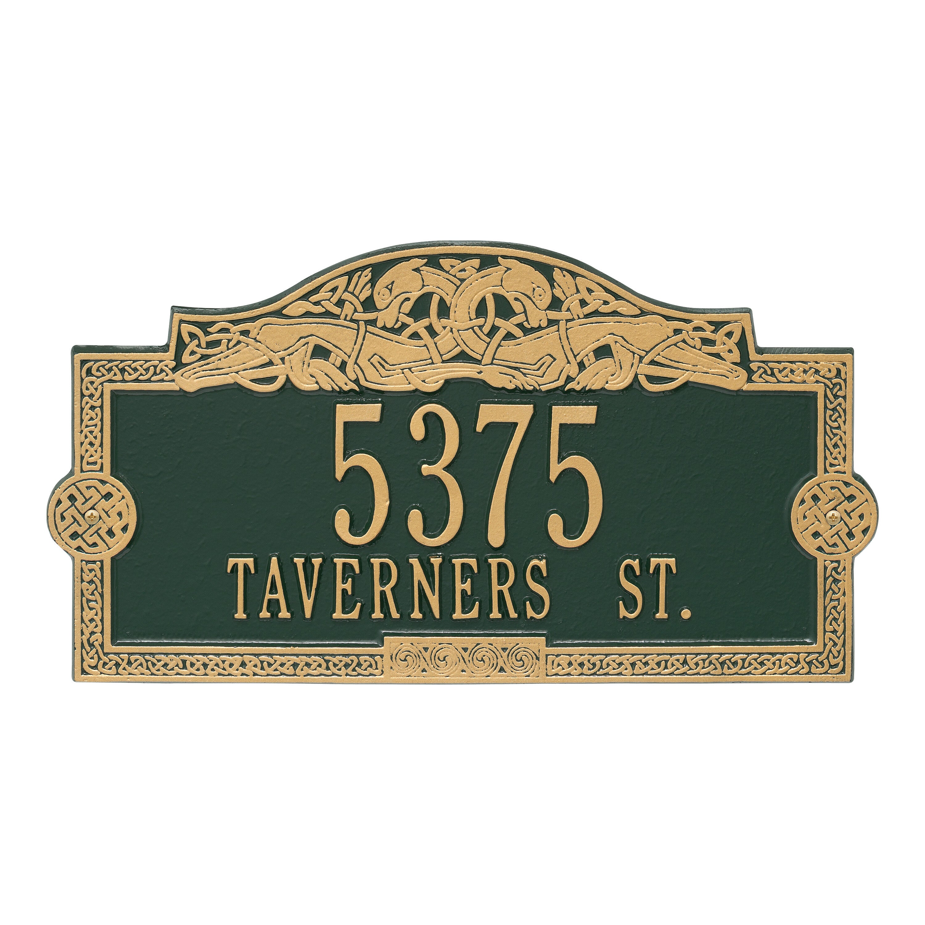 Celtic Dragon Address Plaque