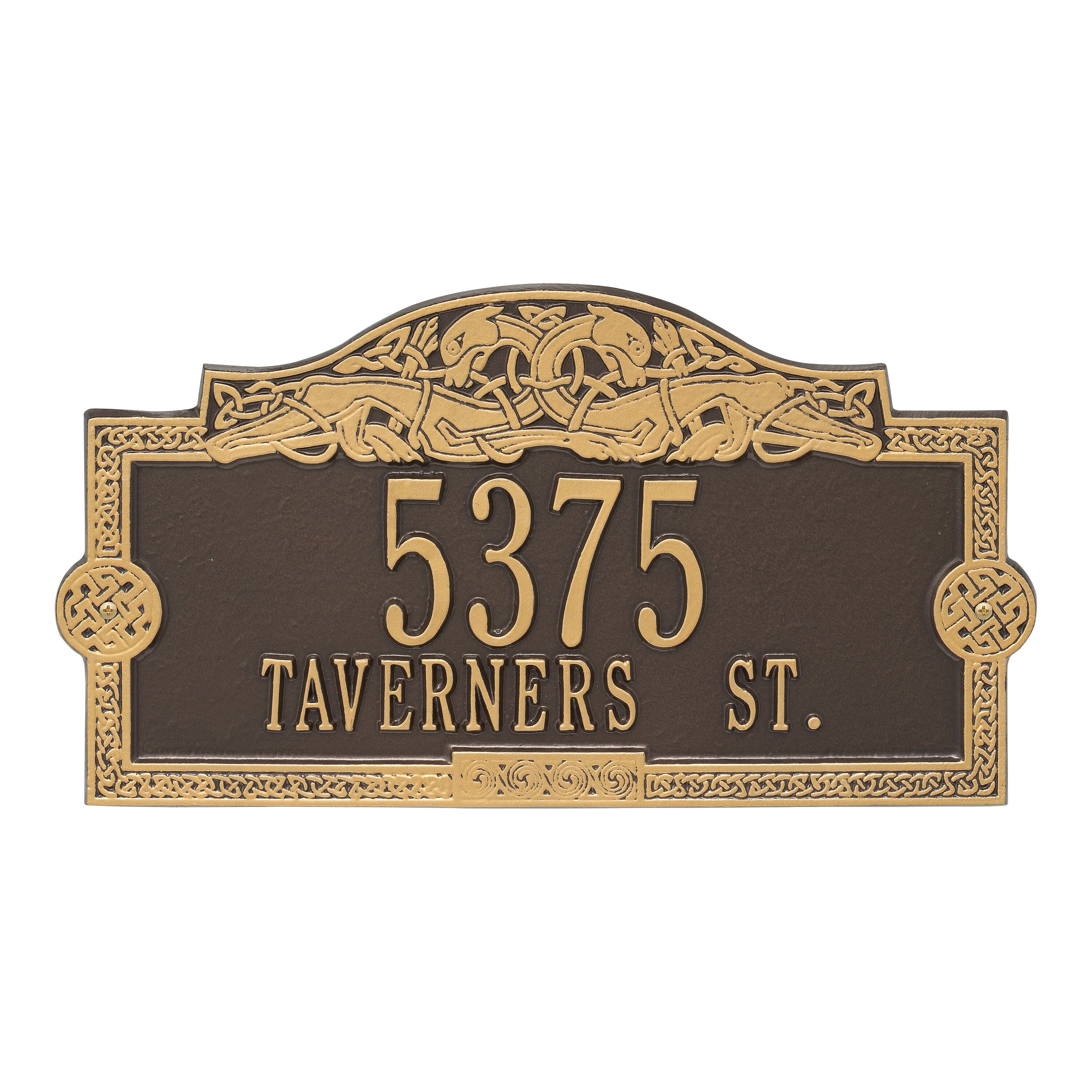 Celtic Dragon Address Plaque