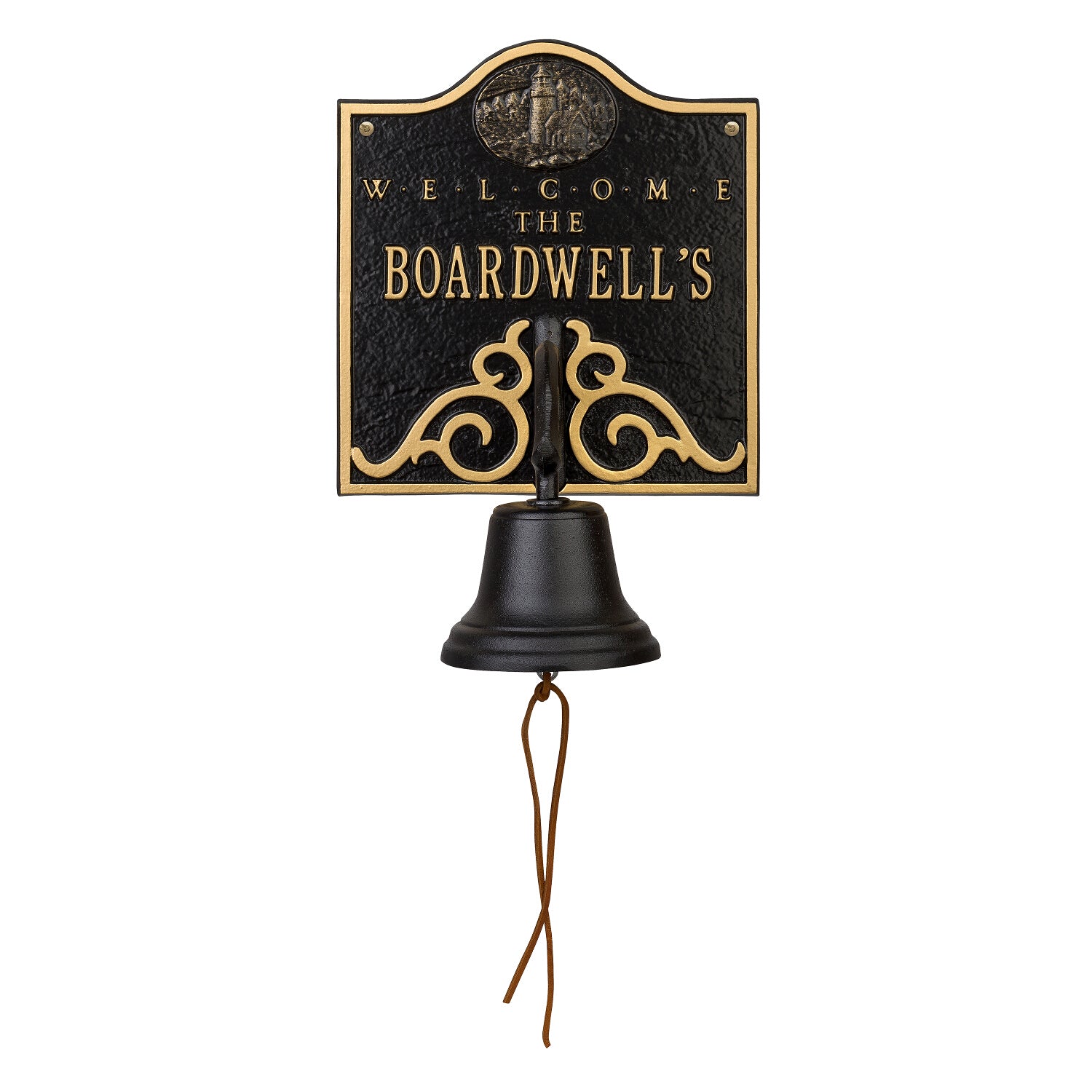 Lighthouse Bell Welcome Plaque