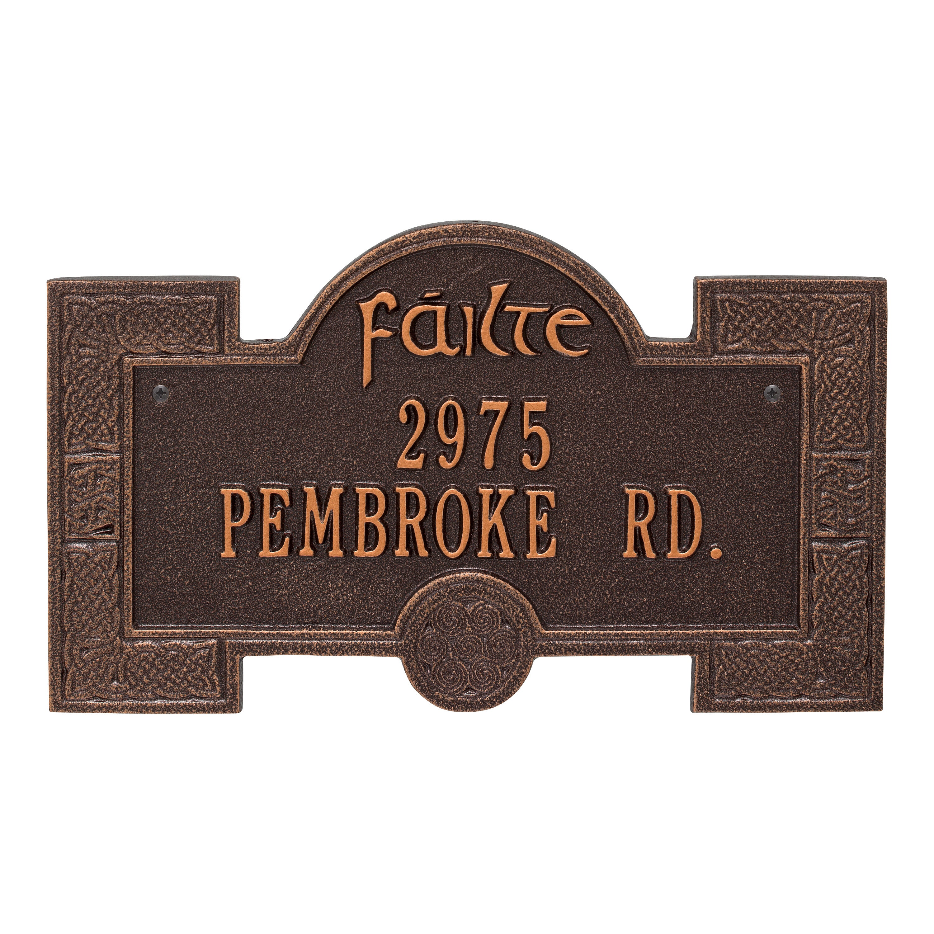 Failte Wall Address Plaque