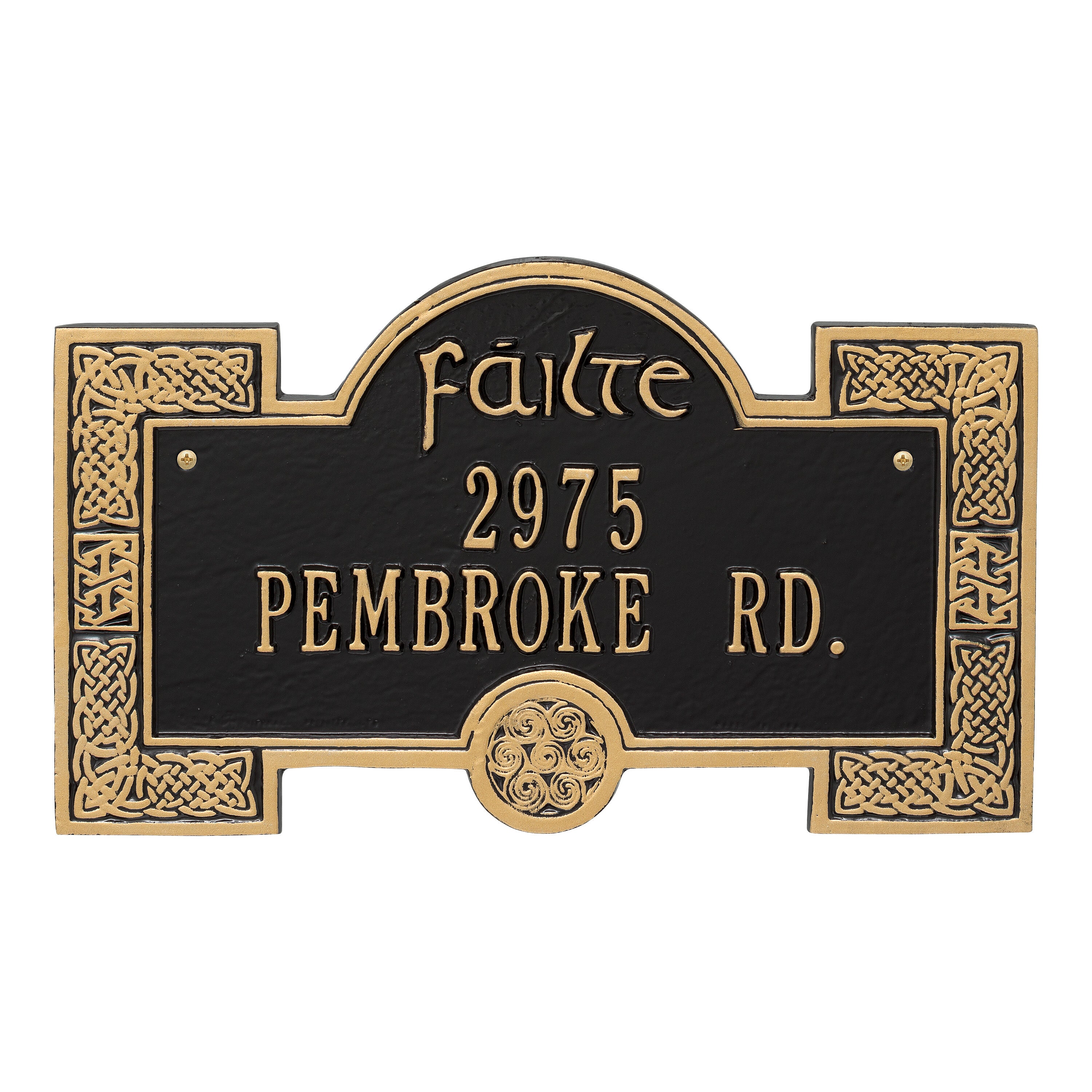 Failte Wall Address Plaque