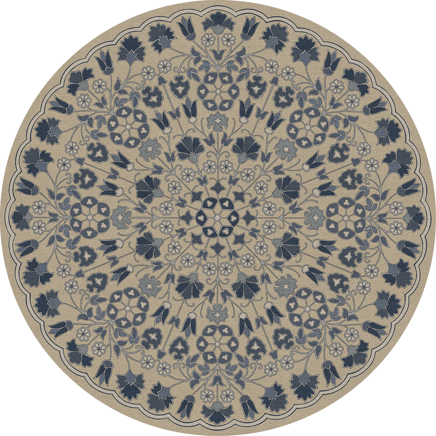 Biltmore - Arabesque Bloom - Indigo Linen